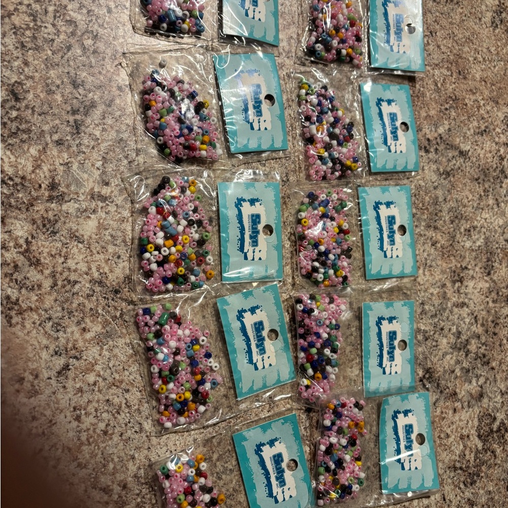 10x Bags Colorful Bead Assortment
